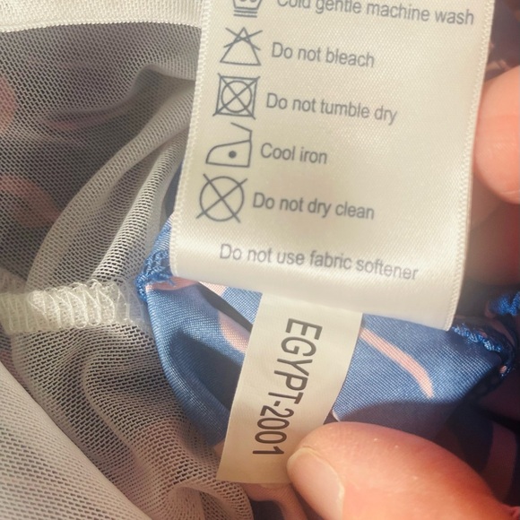 TOM & TEDDY Men Sz 2XL Flamingo Classic Swim Shorts Blue Pink UPF 50 NWT - Picture 10 of 10